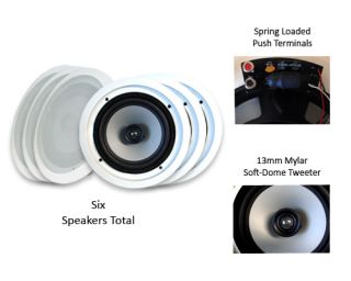 New Home Audio 180 Watt 8 in Wall Ceiling Speakers