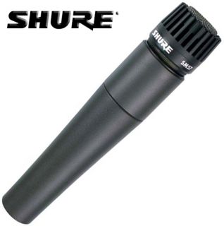 New Shure SM57 Dynamic Instrument Microphone with Case and Adapter