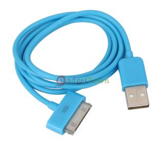  Sync Charger Cable for iPad 1 2 3 4 iPhone 4 iPod Full Blue 1M