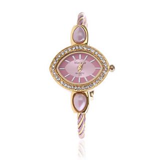USD $ 3.62   Beautiful Bracelet Style Ladys Crystal Wrist Watch,
