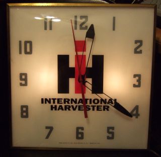  International Harvester IH Farm Tractor GREY NUMBERS Lighted Sign