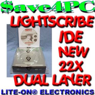 Internal Desktop Computer Dual Layer LightScribe IDE DVD burner drive