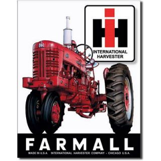 Farmall 400 IH Tractor Retro Vintage Tin Sign 12 5x16