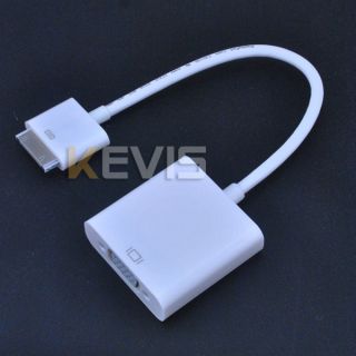 Dock Connector to VGA Adapter for iPad 2 The New iPad 3rd HDTV