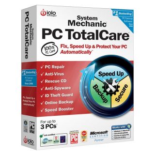new★ Iolo System Mechanic PC Totalcare 3pc Total Care 4 in 1