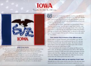 Iowa State Flag Willabee Ward Patch Panel