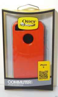  Otterbox commuter Case for iPhone 5 Bolt orange free screen retail box