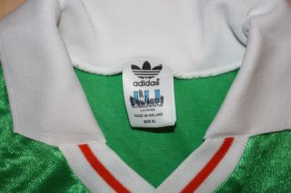  80S ADIDAS IRELAND FA FOOTBALL NATIONAL TEAM JERSEY IRISH XL L SOCCER
