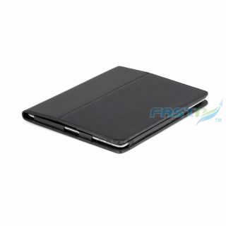 iPad 2 Luxury Leather Cover Case Stand with Pocket