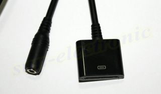 Female End Aux 3 5mm to Apple iPod iPhone Dock Connector for Car