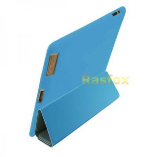 iPad 2 Smart Cover TPU Gel Back Case Anti Glare Screen Protector 3in1