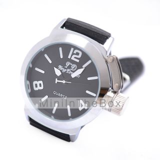 USD $ 7.69   Silicone Band Quartz Wrist Watch for Men CT3,