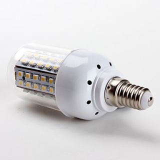 E14 66x3528 SMD 3.5W 430LM 2800 3200K Warm White Light LED Corn Bulb