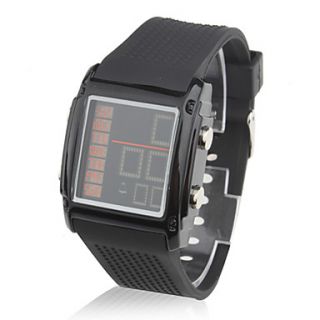 USD $ 13.69   Womens PU Leather Band LED Fashion Wrist Watch with