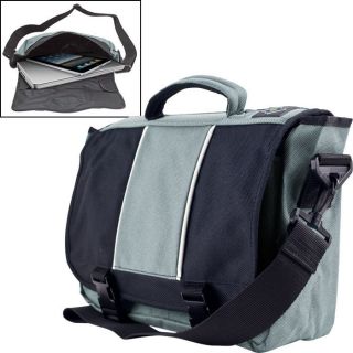 AJ Kitt Laptop iPad Netbook Tablet Messenger Bag Grey