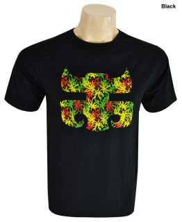 IPATH Mens Green Leaf Logo Tee Shirt Black Small I2024 001