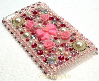 Bling Rhinestone Back Cover Case for iPod Touch 4th Gen