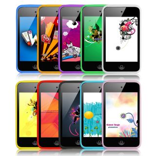  Different Colors Silicone Back Case Cover for iPod Touch 4th Gen 4G