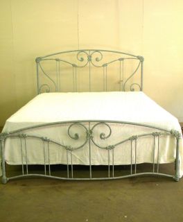 Vintage King Size Wesley Allen Iron Bed