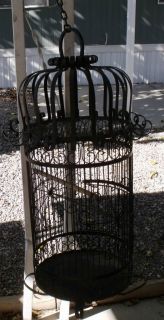 Used Wrought Iron Bird Cage