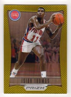Isiah Thomas 2012 13 Panini Prizm Gold 182 08 10 Detroit Pistons