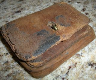 Original 18th Century Revolutionary War Leather Wallet