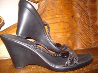 Italian Shoemakers Black Sandals Size 10