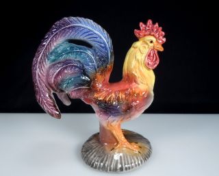 Italian Pottery Rooster Figurine