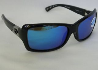 Costa Del Mar 400 Islamorada Black Blue Mirror Retail $200 Sunglasses