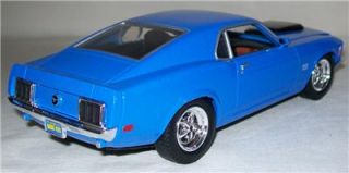 1970 Ford Mustang Boss 429 Hard Top 1 24 Scale Diecast Blue Motor Max