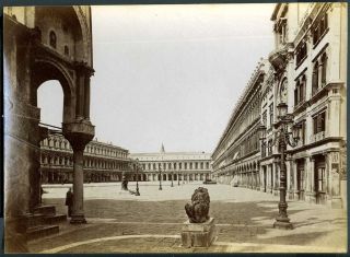 Italie Venise Piazza San Marco Albumine C 1880