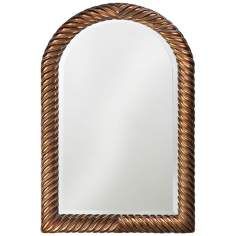 twisted arch antique copper 40 high wall mirror