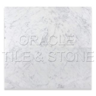 12x12 Italian Carrara White Marble Honed Field Tile