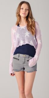Wildfox Wildfox White Label Rodeo Star Cropped Sweater