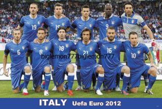 Italy UEFA Euro 2012 Team Soccer Poster 1 23X34