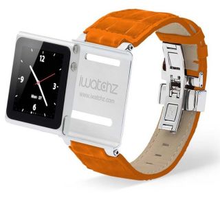 iWatchz Leather Watch Strap for iPod Nano Orange