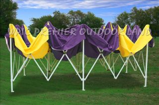 10x20 Pop Up Canopy Party Tent Gazebo EZ Yellow Purple