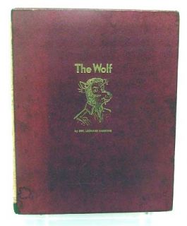 1945 Hardcover Cartoon Book THE WOLF by Sgt. Leonard Sansone .