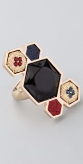 House of Harlow 1960 Mixed Media Cluster Ring