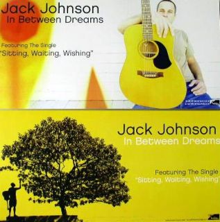Jack Johnson 2005 in Between Dreams 2 Sided Promo Poster Mint