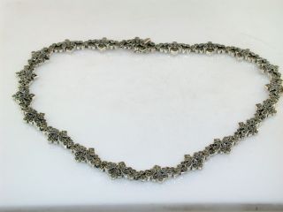 Judith Jack Marcasite Sterling Silver Necklace