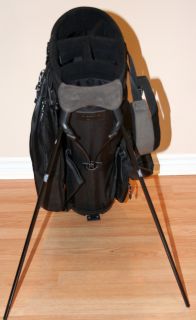 Izzo Golf Bag Carry Bag Stand Bag with Hood Black for Nike Titeleist