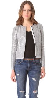 Diane von Furstenberg Tamali Crystal Tweed Jacket