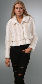 Juicy Couture Faux Fur Jacket with Bracelet Sleeves