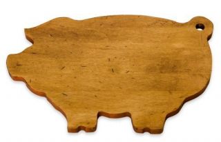 New J K Adams Maple Cutting Board Pig Shaped