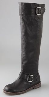 ZiGiNY Meredith Over the Knee Motorcycle Boots