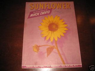 Sunflower 1948 Mack David 4017