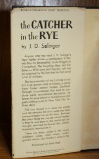 Salinger The Catcher in The Rye August 1951 w DJ Early w Salinger
