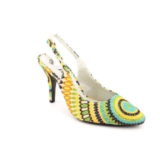 Renee Camelia Womens Size 11 Yellow Textile Slingbacks Shoes