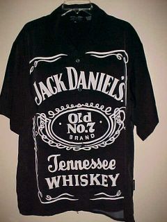 Jack Daniels Old No 7 Tennessee Whiskey Camp Shirt XL